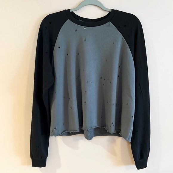 Michael Lauren Distressed Sweatshirt - Picture 1 of 6